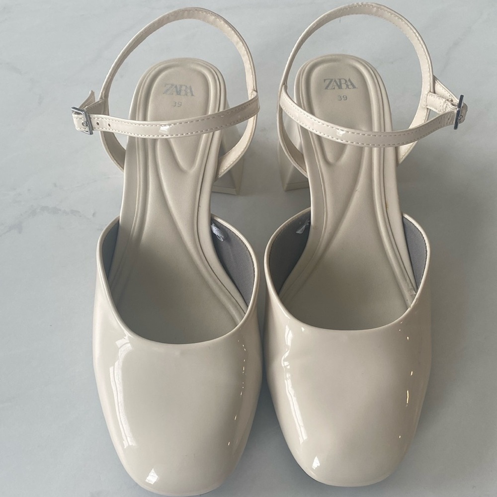 Zara Faux Patent Heel